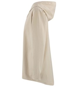 Cienka bluza damska jednokolorowy basic z kapturem ZEFIRA (Beżowy)