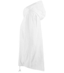 Cienka bluza damska jednokolorowy basic z kapturem ZEFIRA (Biały)