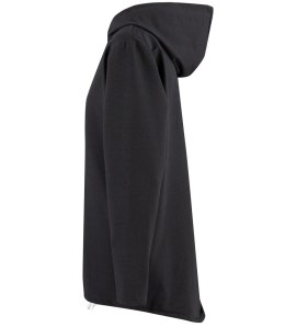 Cienka bluza damska jednokolorowy basic z kapturem ZEFIRA (Czarny)