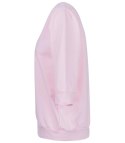 Cienka bluza pudełkowa bawełniana dekolt serek MINIE (Różowy) Cienka bluza pudełkowa bawełniana dekolt serek MINIE (Różowy)