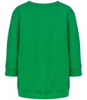 Cienka bluza pudełkowa bawełniana dekolt serek MINIE (Zielony) Cienka bluza pudełkowa bawełniana dekolt serek MINIE (Zielony)