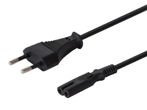 Kabel zasilający SAVIO Wtyczka typ C - IEC C7 1.2m. CL-97Z Kabel zasilający SAVIO Wtyczka typ C - IEC C7 1.2m. CL-97Z
