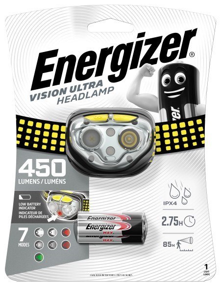 Vision Ultra Headlamp Lampa ENERGIZER Czarno-żółty Vision Ultra Headlamp Lampa ENERGIZER Czarno-żółty