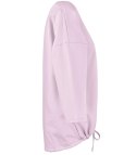 Cienka bawełniana bluza bluzka z wiązaniem na dole MOLANA (Różowy) Cienka bawełniana bluza bluzka z wiązaniem na dole MOLANA (Różowy)
