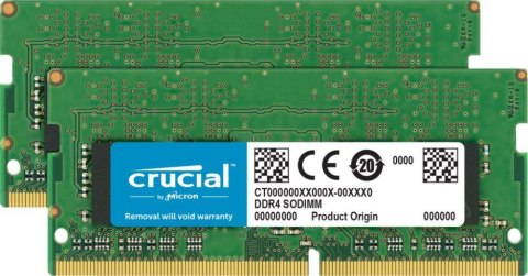 Pamięć CRUCIAL (SODIMM/DDR4/64 GB/3200MHz/22CL/DUAL) Pamięć CRUCIAL (SODIMM/DDR4/64 GB/3200MHz/22CL/DUAL)