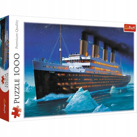 Puzzle widok statek Titanic 1000 elementów Trefl 10080 Puzzle widok statek Titanic 1000 elementów Trefl 10080