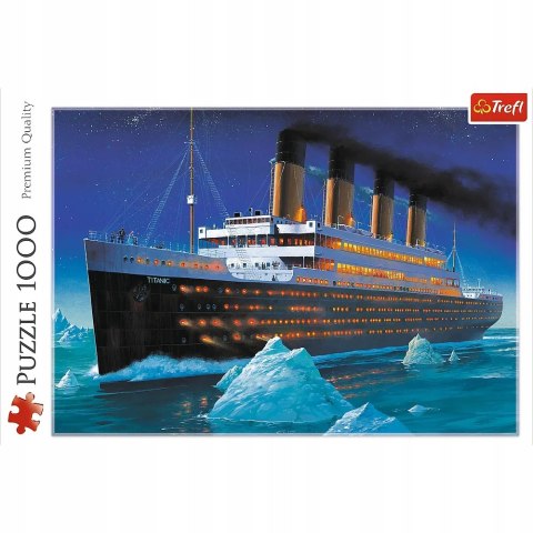 Puzzle widok statek Titanic 1000 elementów Trefl 10080 Puzzle widok statek Titanic 1000 elementów Trefl 10080