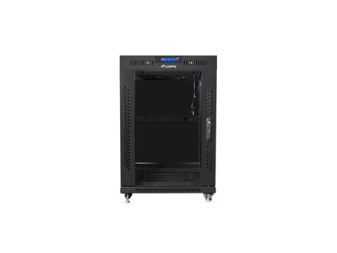 SZAFA INSTALACYJNA RACK STOJĄCA 19" 15U 600X800 CZARNA DRZWI SZKLANE LCD LANBERG (FLAT PACK) SZAFA INSTALACYJNA RACK STOJĄCA 19" 15U 600X800 CZARNA DRZWI SZKLANE LCD LANBERG (FLAT PACK)