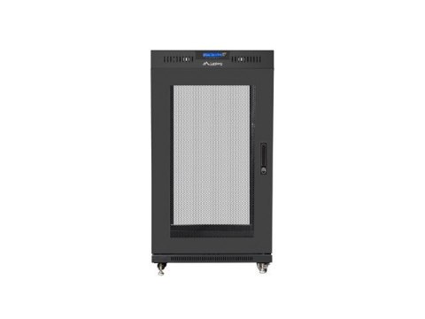 SZAFA INSTALACYJNA RACK STOJĄCA 19" 22U 600X600 CZARNA DRZWI PERFOROWANE LCD LANBERG (FLAT PACK) V2 SZAFA INSTALACYJNA RACK STOJĄCA 19" 22U 600X600 CZARNA DRZWI PERFOROWANE LCD LANBERG (FLAT PACK) V2