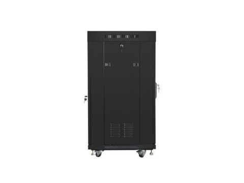 SZAFA INSTALACYJNA RACK STOJĄCA 19" 22U 600X600 CZARNA DRZWI PERFOROWANE LCD LANBERG (FLAT PACK) V2 SZAFA INSTALACYJNA RACK STOJĄCA 19" 22U 600X600 CZARNA DRZWI PERFOROWANE LCD LANBERG (FLAT PACK) V2