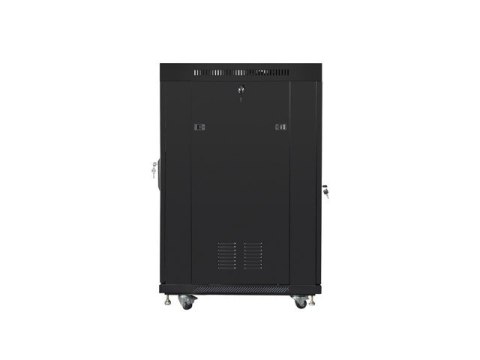 SZAFA INSTALACYJNA RACK STOJĄCA 19" 22U 600X800 CZARNA DRZWI SZKLANE LCD LANBERG (FLAT PACK) V2 SZAFA INSTALACYJNA RACK STOJĄCA 19" 22U 600X800 CZARNA DRZWI SZKLANE LCD LANBERG (FLAT PACK) V2