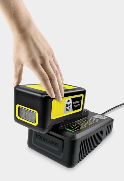 Szybka ładowarka + akumulator KARCHER 36V 2,5Ah Szybka ładowarka + akumulator KARCHER 36V 2,5Ah