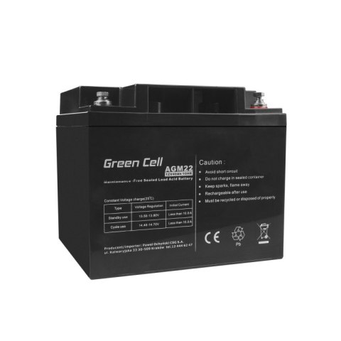 Bateria do zasilacza awaryjnego GREEN CELL AGM22 Bateria do zasilacza awaryjnego GREEN CELL AGM22