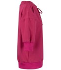 Bluza damska oversize z wiązaniem przy dekolcie GRETA (Różowy)