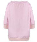 Bluza damska oversize z wiązaniem przy dekolcie GRETA (Różowy)