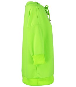 Bluza damska oversize z wiązaniem przy dekolcie GRETA (Zielony)