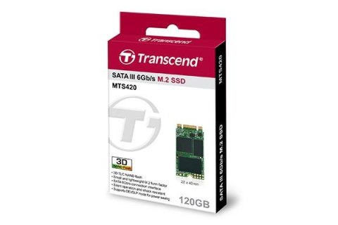 Dysk SSD TRANSCEND M.2 2242 120 GB (M.2″ /120 GB ) Dysk SSD TRANSCEND M.2 2242 120 GB (M.2″ /120 GB )