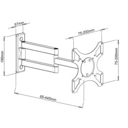 Uchwyt do TV TECHLY 301450 (nośność 25kg /19 - 37 cali)