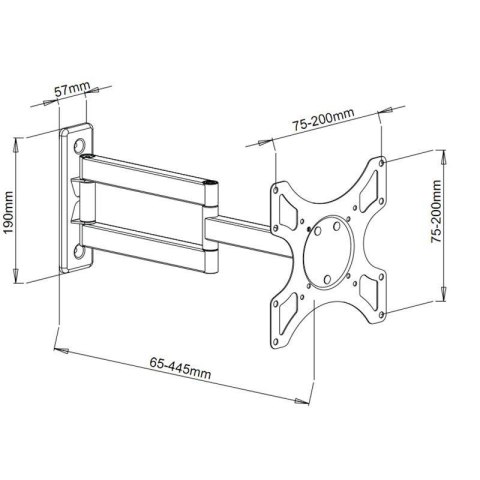 Uchwyt do TV TECHLY 301450 (nośność 25kg /19 - 37 cali) Uchwyt do TV TECHLY 301450 (nośność 25kg /19 - 37 cali)