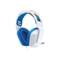 Wokółuszne Na głowę Na wysięgniku LOGITECH G335 (3.5 mm wtyk/Biało-niebieski) Wokółuszne Na głowę Na wysięgniku LOGITECH G335 (3.5 mm wtyk/Biało-niebieski)
