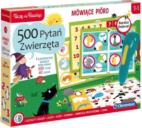 Mówiące pióro 500 pytań zwierzęta Clementoni #G3 Mówiące pióro 500 pytań zwierzęta Clementoni #G3
