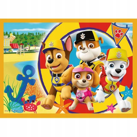 Puzzle 4w1 Psi Patrol wakacyjny 4+ Trefl 34395 Puzzle 4w1 Psi Patrol wakacyjny 4+ Trefl 34395