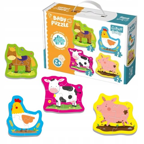 Puzzle Baby zwierzęta na wsi Trefl 36070 Puzzle Baby zwierzęta na wsi Trefl 36070