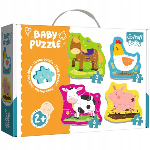 Puzzle Baby zwierzęta na wsi Trefl 36070 Puzzle Baby zwierzęta na wsi Trefl 36070