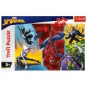 Puzzle Trefl Marvel Spider-Man 100 elementów Do góry nogami 16347 Puzzle Trefl Marvel Spider-Man 100 elementów Do góry nogami 16347