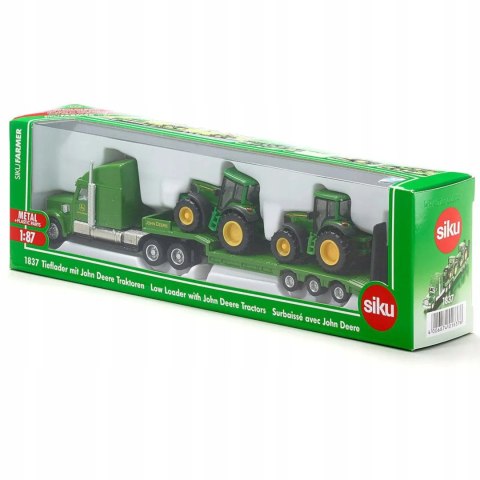 Siku Farmer - Ciężarówka z naczepą + 2 traktory metal model 1:87 S1837 Siku Farmer - Ciężarówka z naczepą + 2 traktory metal model 1:87 S1837