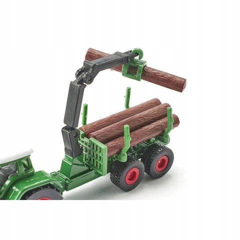Siku Farmer Traktor z leśną przyczepą metal model S1645 Siku Farmer Traktor z leśną przyczepą metal model S1645