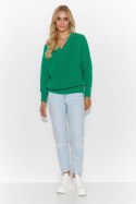 Sweter Damski Model S140 Green - Makadamia - uniwersalny Sweter Damski Model S140 Green - Makadamia - uniwersalny