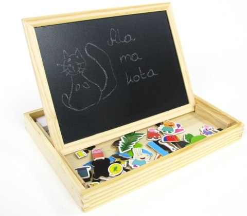 Tablica kredowa magnetyczna Świnka Peppa Pig Drewniana #G2 Tablica kredowa magnetyczna Świnka Peppa Pig Drewniana #G2