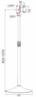 Uchwyt do TV TECHLY 022632 (nośność 22kg /13 - 27 cali) Uchwyt do TV TECHLY 022632 (nośność 22kg /13 - 27 cali)