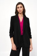 Czarna marynarka bez zapięcia Z49 Black - Nife - 38