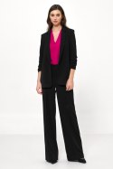 Czarna marynarka bez zapięcia Z49 Black - Nife - 40 Czarna marynarka bez zapięcia Z49 Black - Nife - 40