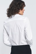 Elegancka biała koszula K71 White - Nife - 40 Elegancka biała koszula K71 White - Nife - 40