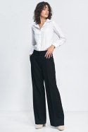 Elegancka biała koszula K71 White - Nife - 42