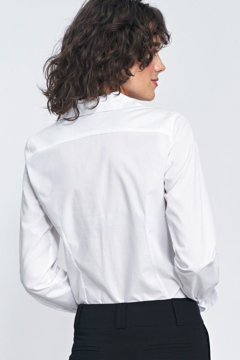 Elegancka biała koszula K71 White - Nife - 42 Elegancka biała koszula K71 White - Nife - 42