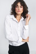 Elegancka biała koszula K71 White - Nife - 42