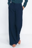 Granatowe spodnie typu wide leg SD81 Navy - Nife - 38 Granatowe spodnie typu wide leg SD81 Navy - Nife - 38