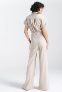 Kombinezon lniany KM34 Beige - Nife - 42 Kombinezon lniany KM34 Beige - Nife - 42