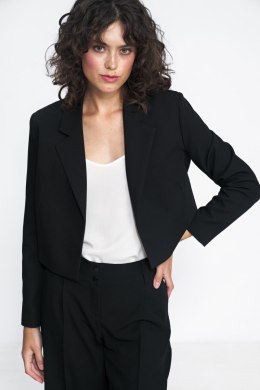 Krótki czarny żakiet Z50 Black - Nife - 40