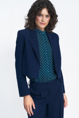 Krótki granatowy żakiet Z50 Navy - Nife - 42