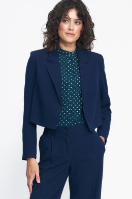 Krótki granatowy żakiet Z50 Navy - Nife - 42