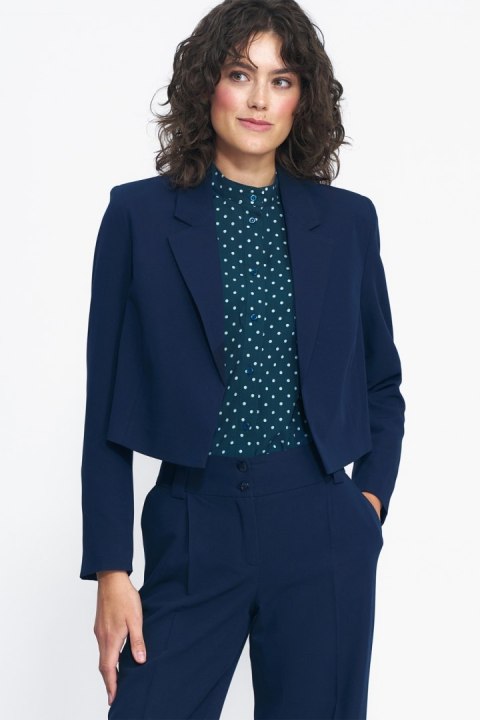Krótki granatowy żakiet Z50 Navy - Nife - 42 Krótki granatowy żakiet Z50 Navy - Nife - 42