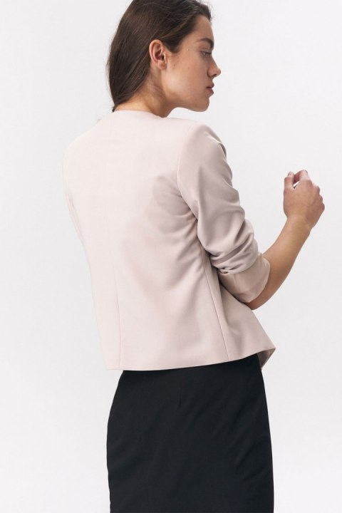 Krótki prosty żakiet Z33 Beige - Nife - 40 Krótki prosty żakiet Z33 Beige - Nife - 40