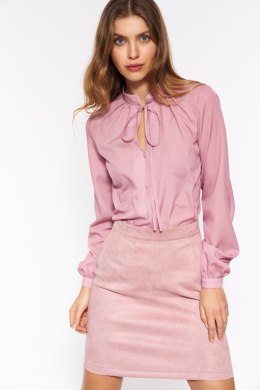 Spódnica Nubukowa różowa spódnica SP64 Pink - Nife - 36