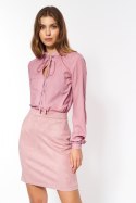 Spódnica Nubukowa różowa spódnica SP64 Pink - Nife - 36 Spódnica Nubukowa różowa spódnica SP64 Pink - Nife - 36