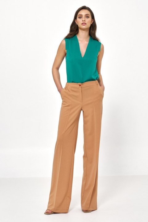 Spodnie Karmelowe spodnie loose cut SD77 Carmel - Nife - 36 Spodnie Karmelowe spodnie loose cut SD77 Carmel - Nife - 36